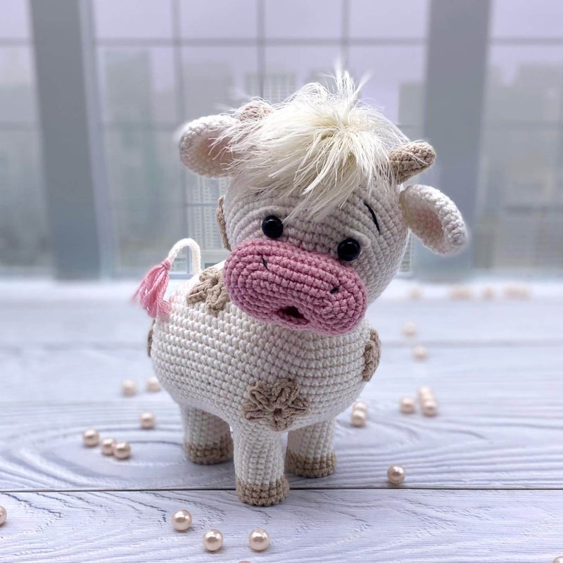 2 in 1 Crochet Pattern - Cow