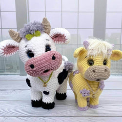 2 in 1 Crochet Pattern - Cow